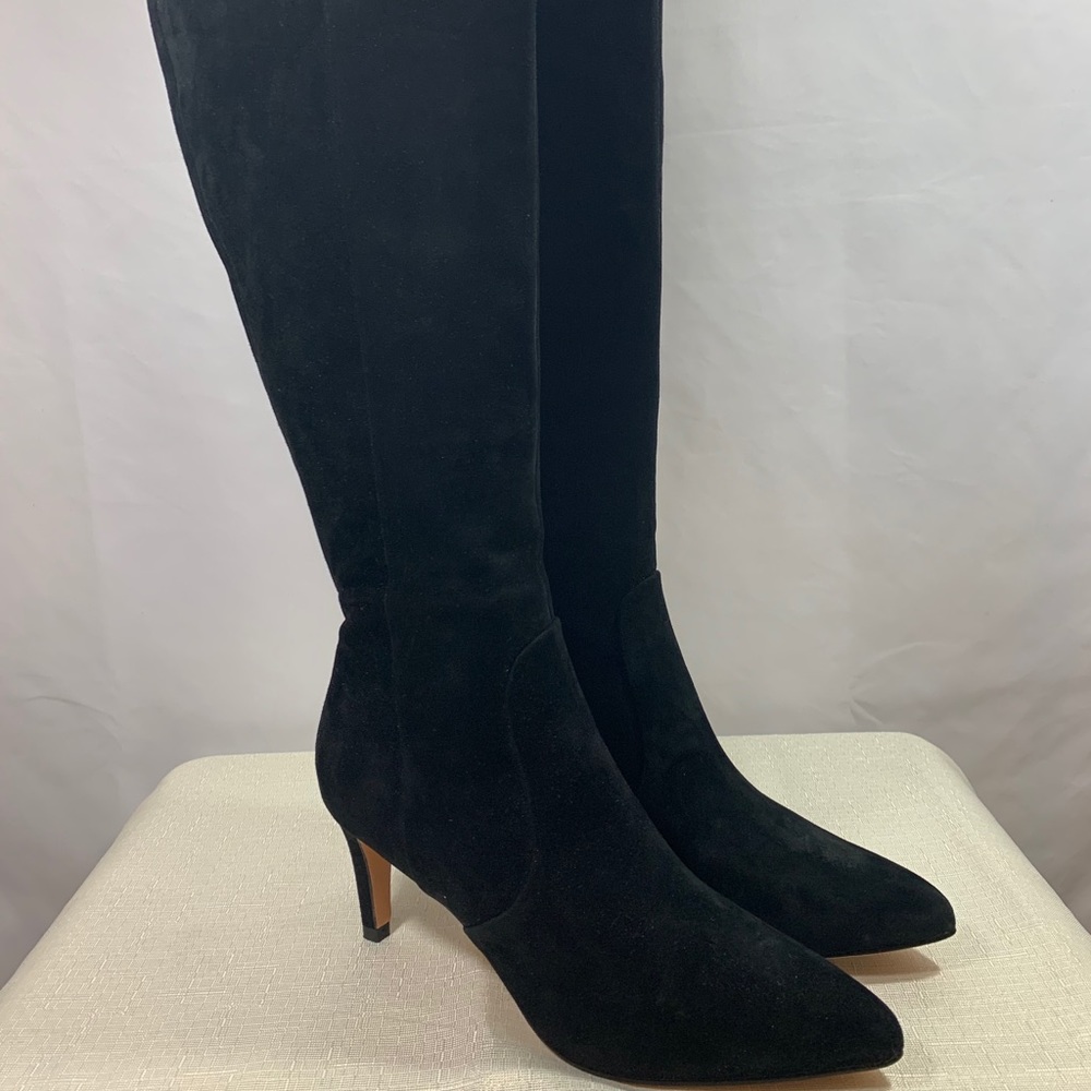 Boden Black Suede Boots